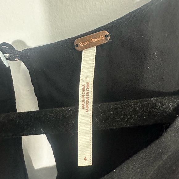 New Free People Womens Sunshadows Split-Sleeve Mini Dress - Picture 6 of 8